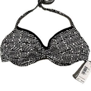 NWT Kenneth Cole Reaction Halter Underwire Bikini Top Size Medium